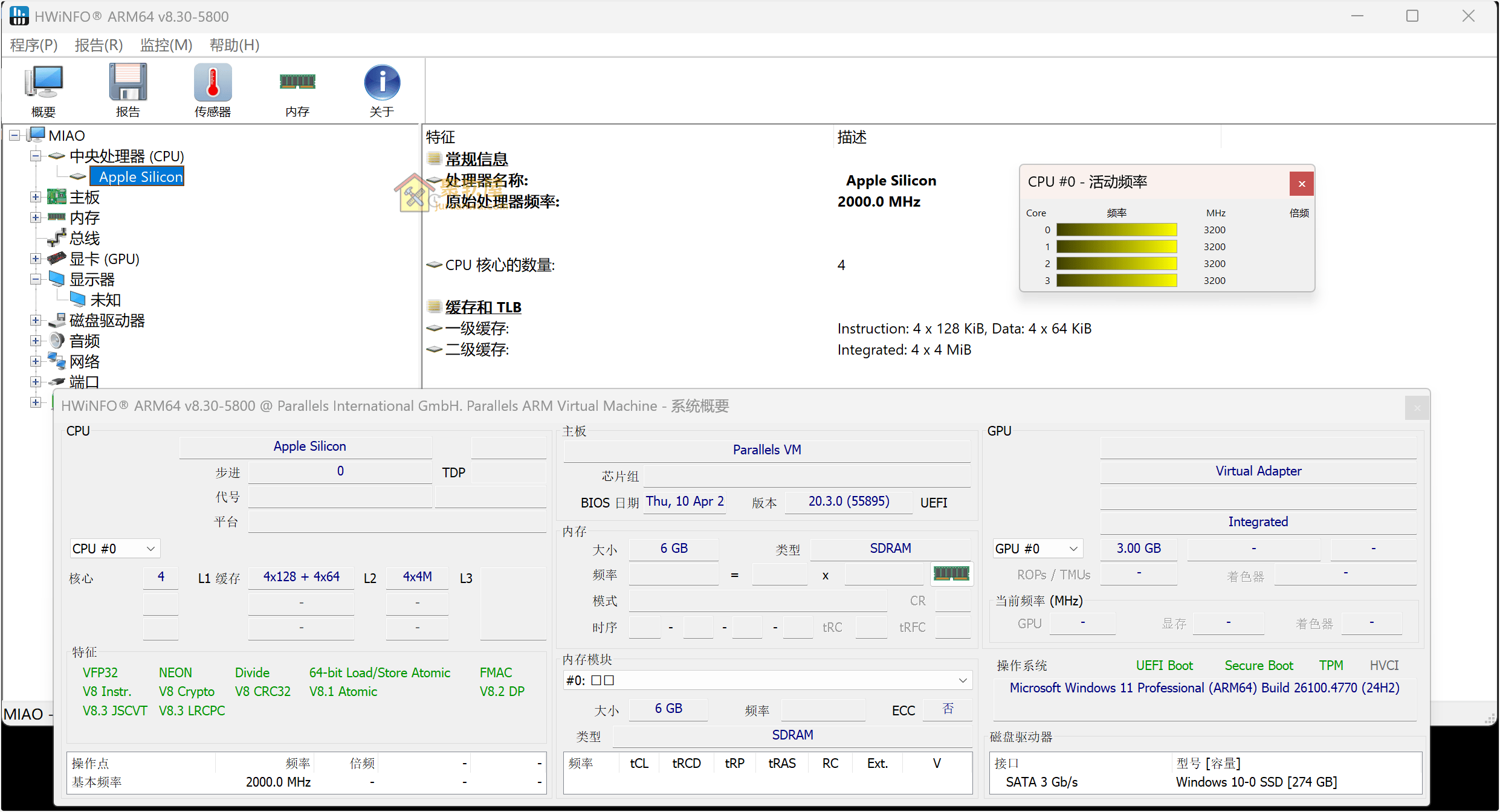 HWiNFO v8.30中文绿色版：专业系统信息检测工具，全面硬件分析与监控